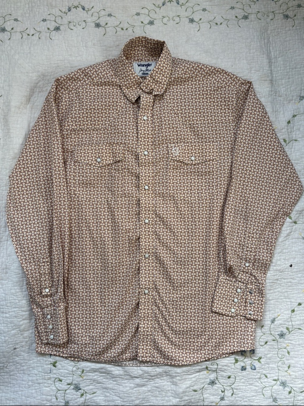 Wrangler George Strait Troubadour Snap Shirt Western Rodeo Men M